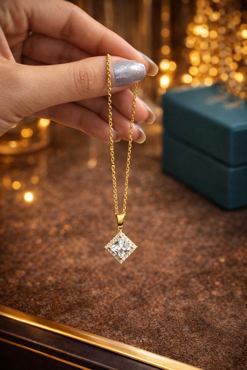 Celeste Diamond Necklace, view 2