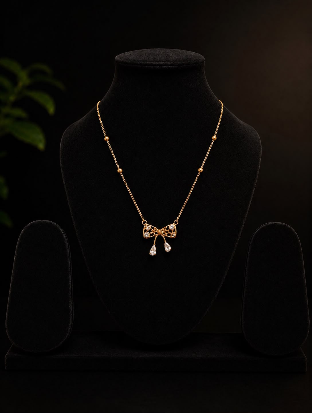 Élan Bow Necklace, view 4